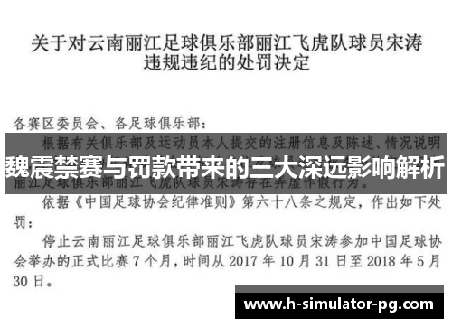 魏震禁赛与罚款带来的三大深远影响解析 魏震禁赛与罚款带来的三大深远影响解析